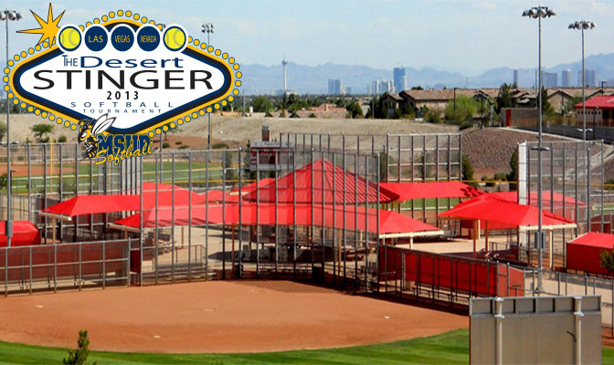 The annual Desert Stinger softball tournament takes place in Las Vegas this weekend.  Hosted by GNAC member MSUB, the event will feature 28 teams, seven fields and 70 games.